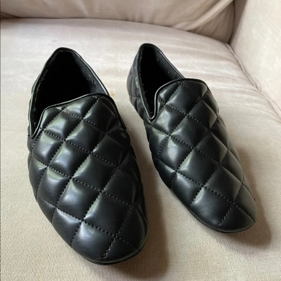 Zara Quilted Loafers CC STYLR AirFit Super Comfy Black Color. size 5.5 - Picture 2 of 4